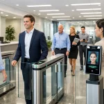 سیستم کنترل تردد در سازمان با دستگاه کارتخوان و تشخیص چهره برای مدیریت ورود و خروج کارکنان